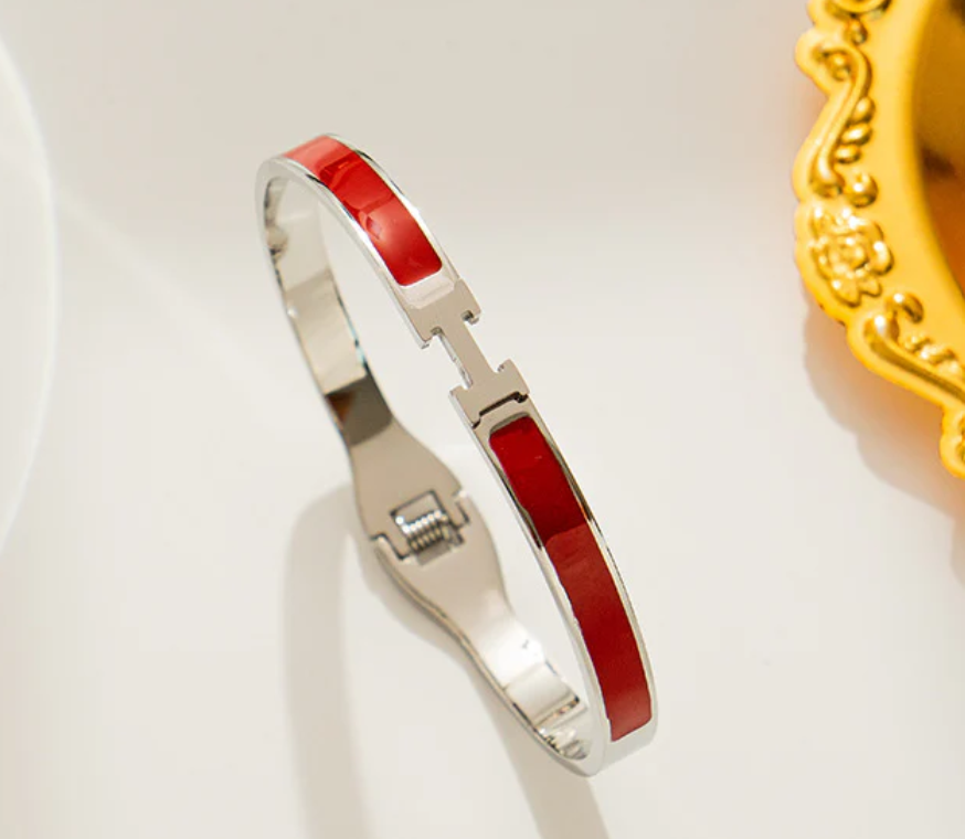 'H' Click Bangle, various colours